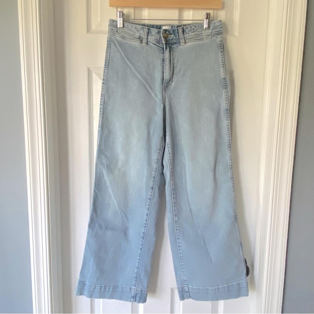 GAP WIDE LEG CROPPED JEANS - 27